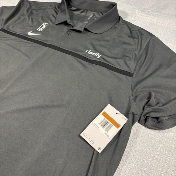 NWT Nike Dri-Fit NBA G-League Rip City LA Gray Polo Size XXL - Picture 4 of 7
